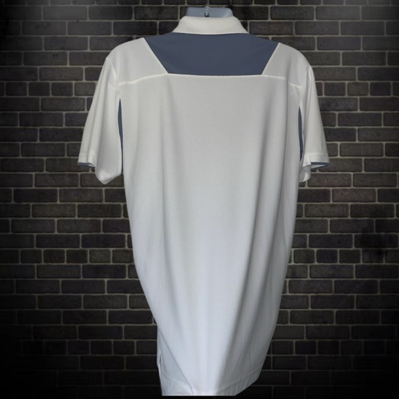 PGA TOUR White & Blue Golf Polo Shirt XL - Picture 2 of 7